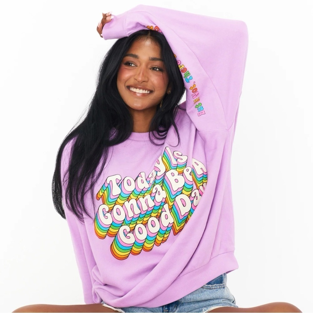 Show Me Your Mumu Good Day Graphic Sweatshirt Size S